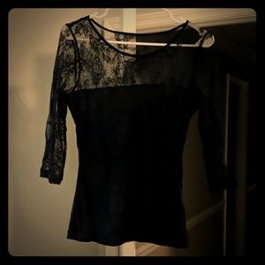 Black lace top